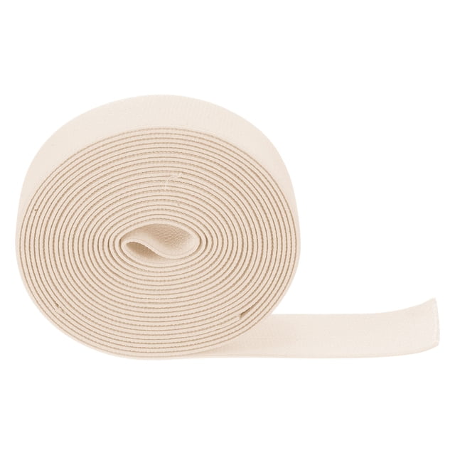 Uxcell 1 pieza 5 yardas bandas elásticas para coser 1.97" de ancho cordón elástico plano para manualidades de bricolaje caqui