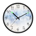 thumbnail image 2 of Voice Activated Clock with Glow Light 12 Inch Large Silent Wall Clock Battery Operated for Home Decor Light Blue Grass, 2 of 8
