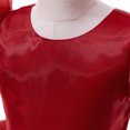 thumbnail image 5 of Spazoro Kids Girls Dresses, Puff Sleeve Solid Color Round Neck Fashion Princess Dress for Child Girls Red Size 5-6T, 5 of 9