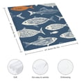 thumbnail image 3 of Jrxy Fish Cloth Napkin Polyester Home Decor Reusable Pack of 6 2 PCS, 3 of 7