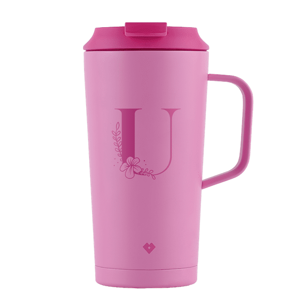 Termo Café Iniciales Nelly Rosa Letra U 500ML LuckyLy