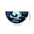 thumbnail image 3 of Lksixu Halloween Bunting Flag, Halloween Decorations 1.5x3 Feet Polyester Bat Castle Pattern Fan Shaped Flag with Grommets, Reusable Hanging Porch Half Fan Banner Decorative Flag for Outdoor Indoor, 3 of 6