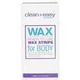 thumbnail image 1 of Clean + Easy Tiras preenceradas listas para usar para tratamiento de depilación de cuerpo completo Elimina el vello fino a grueso Ideal para pieles sensibles 12 unidades, 1 of 5