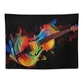 thumbnail image 5 of ONETECH Music Violin Fiddle Tapestry Wall Hanging Tapestry Backdrop Banner, 5 of 7
