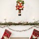 thumbnail image 5 of Decoraciones navideñas Fiudx Colgantes Muñeco de nieve Círculo de ratán, 5 of 6