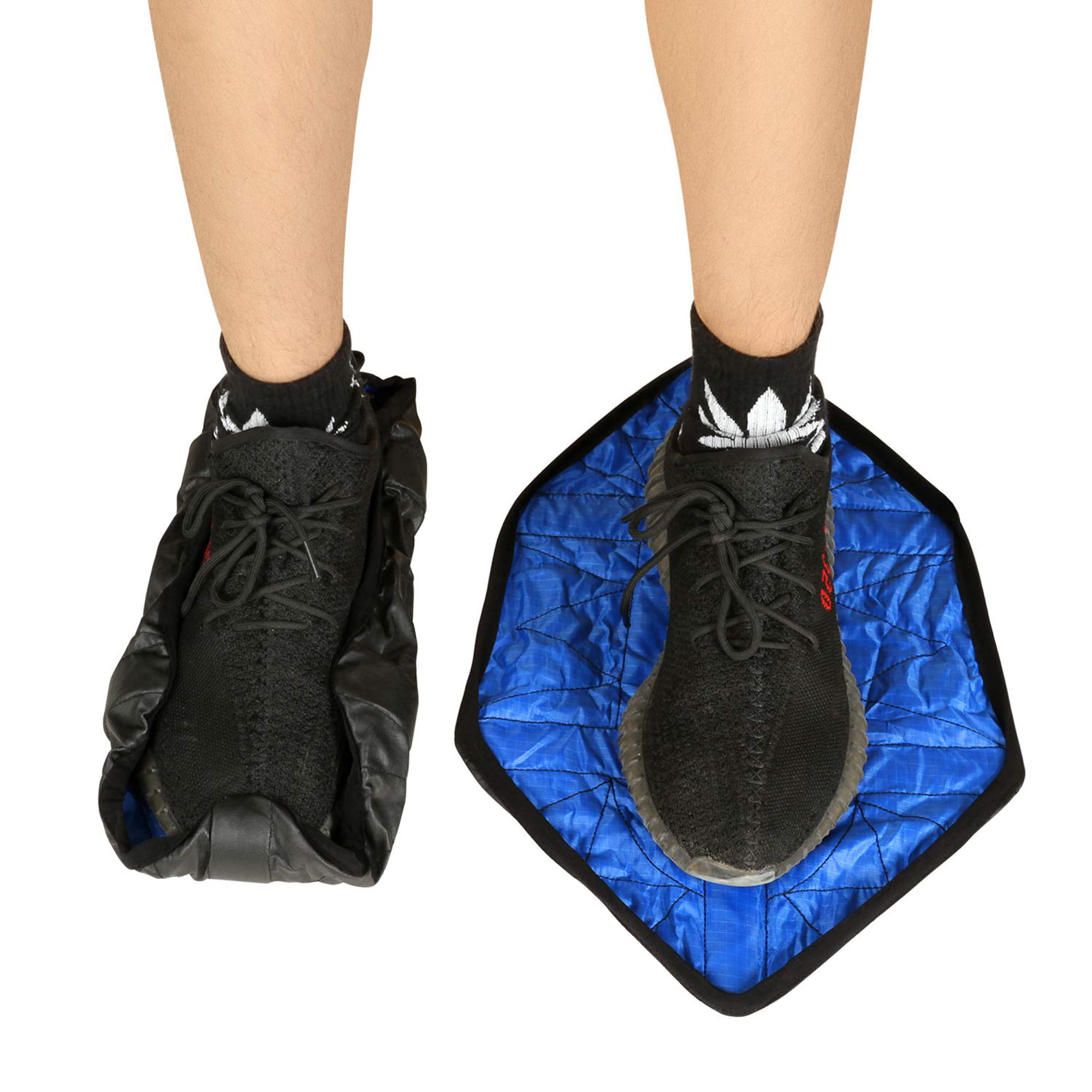 Details about   100Pcs Waterproof Shoes Cover Blue Disposable Shoe Covers Pe Plastic Dustproof 