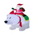 thumbnail image 2 of Decoración inflable de 72 pulgadas/96 pulgadas Navidad para Navidad oso blanco decorativo con luces, 2 of 3