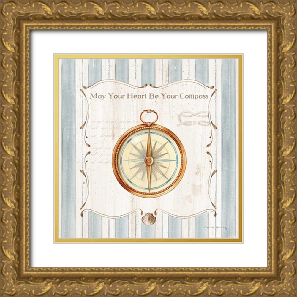 Murray, Danielle 15x15 Gold Ornate Wood Framed with Double Matting ...