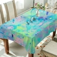 thumbnail image 4 of Splatter Painting Rectangle Tablecloth Waterproof Polyester Table Clothative Stain Resistant & Wrinkle Resistant Washable Table Cover for Dining Table/Party/Camping 54x54 Inch Decor Gift, 4 of 7