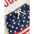 thumbnail image 6 of vera natura Baby Boy 4th of July Outfits Short Sleeve Tops + Star Print Shorts Independence Day Set, 6 of 8