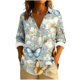 thumbnail image 2 of Xuyuer Womens Button Down Shirts Long Sleeve Linen Tops Casual Collared Blouses Loose Fit, 2 of 6