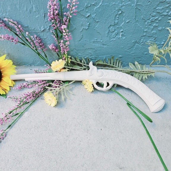 Wall Musket Blunderbuss 16" IN STOCK Ceramic Bisque Ready To Paint Pottery