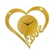thumbnail image 2 of Reloj de pared con forma de corazón, reloj de amor, reloj decorativo, regalo colgante, silencioso para Oro, 2 of 9