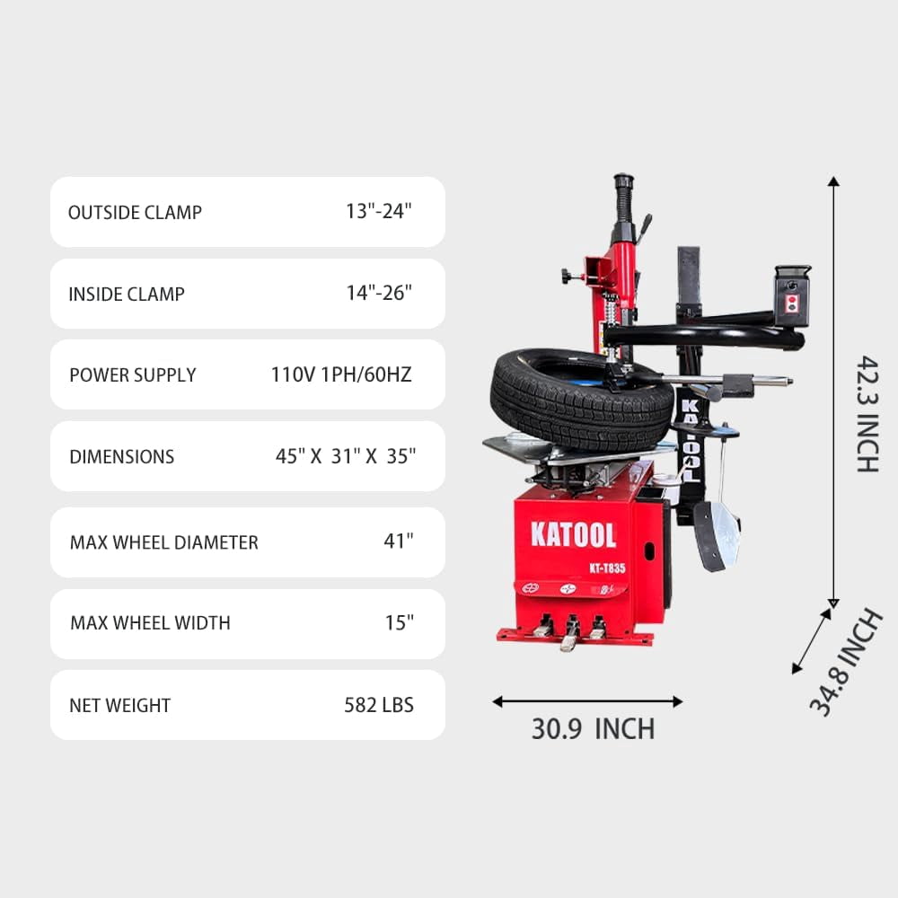 Tire Changer and Wheel Balancer | KT-T835+KT-B760
