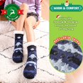thumbnail image 3 of Minzimin Kids Boys Girls Fuzzy Slipper Socks Soft Warm Thick Fleece lined Christmas Stockings For Child Toddler Winter Home Socks, 3 of 6