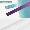 thumbnail image 6 of Teal Purple Ombre Tie Up Valance Curtains for Windows, Kitchen Curtains Window Shades, Modern Geometric Striped Abstract Art Light Filtering Roman Curtain Valances for Bedroom/Bathroom/Cafe 42"x12", 6 of 9