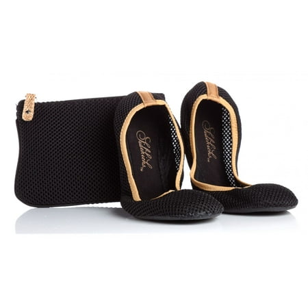 

Sidekicks Mesh Foldable Ballerina Flats Black Small