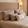 thumbnail image 6 of Unique Bargains Elegant Vintage Floral Throw Pom-Pom Pillow Covers Brown 20" x 12", 6 of 8