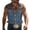 Navy, variant on Mens Shirts Western Cowboy Print Geometric Sleeveless Summer Casual Button Down Collar Top Outdoor Music Festival Beige Shirt