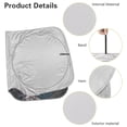 thumbnail image 6 of KUIFORTI Eagle Car Windshield Sun Shade Foldable American Flag Sunshade Front Window Cover Sun Visor Protector Accessories for Truck SUV Sedan Hatchback Van (66.53×34.44 Inch), 6 of 6