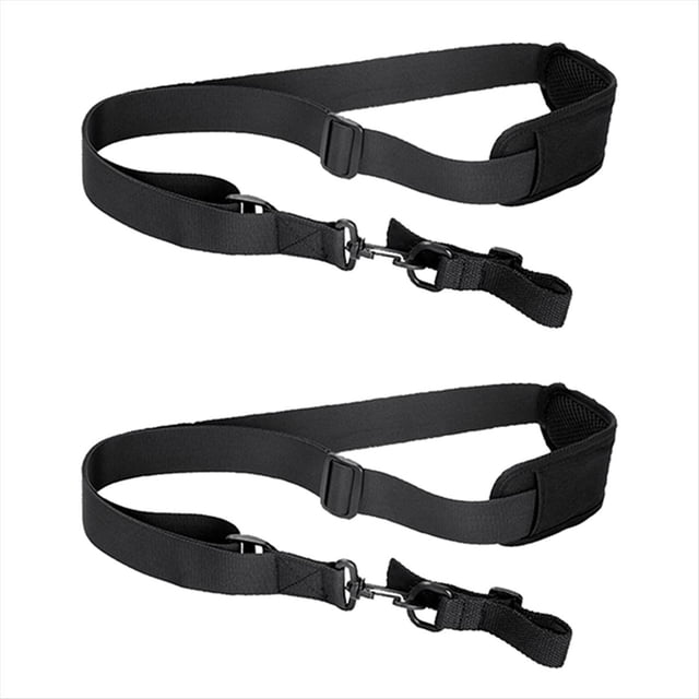 2 Piezas Correa para el Hombro Cinturón Acolchado de Nailon Arnés de Correa para el Hombro para Cortadoras de Césped Accesorios para Herramientas de Jardín Negro