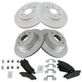 thumbnail image 2 of TRQ Front Rear Premium Semi-Metallic Brake Pad & Coated Rotor Kit Fits Select Chevy, 2 of 6