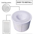 thumbnail image 3 of Paquete de 30 filtros de skimmer para piscinas: cestas filtrantes y skimmers que limpian residuos y hojas para piscinas enterradas y elevadas., 3 of 5