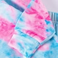 thumbnail image 6 of VNKIDY Toddler Boys Girls Long Sleeve O-Neck Casual Tie Dye Prints Hooded Tops T Shirt Pants Outfits Sets Cozy, 6 of 8