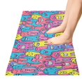 thumbnail image 5 of Haosy Cartoon Teeth Bathroom Rugs Non Slip Absorbent Soft Plush Quick Dry Bath Mat, 39"x20", 5 of 8