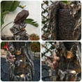 thumbnail image 4 of 50.79" H Outdoor Rainforest Waterfall Tree Trunk Fountain with Bald Eagle Outdoor Cascading Water Feature for Garden Patio Backyard Landscape Decor 3-Tier Water Fountains, 4 of 6