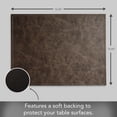 thumbnail image 4 of Luxurious Mocha Vegan Leather Placemats 4 Pack Look and Feel of Genuine Leather Infused with Copper, 4 of 6