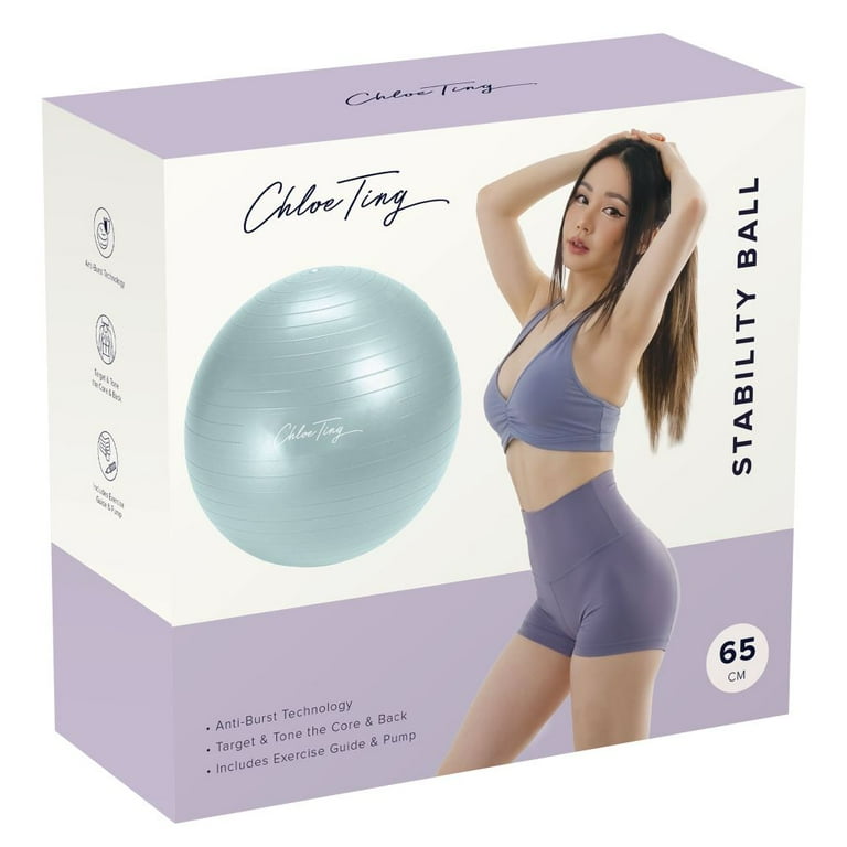 Chloe Ting Stability Exercise Ball 65cm Blue Walmart