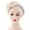Beige, variant on HNMKIU Fashionable Women's Beaded Braid Bucket Hat with Ruffle Detail and Satin Lined Hair Bonnet for Sleep and Style Beige,One Size
