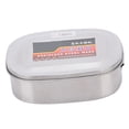 thumbnail image 1 of Abbracc Stainless Steel Bento Picnic Food Storage Container - Double Layer XL, as Single Layer M, 1 of 9