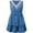 Blue, variant on Lollipie Women's Summer Dresses Casual V-Neck Sleeveless Belted Beach Dress A-Line Tiered Swing Sundress Green