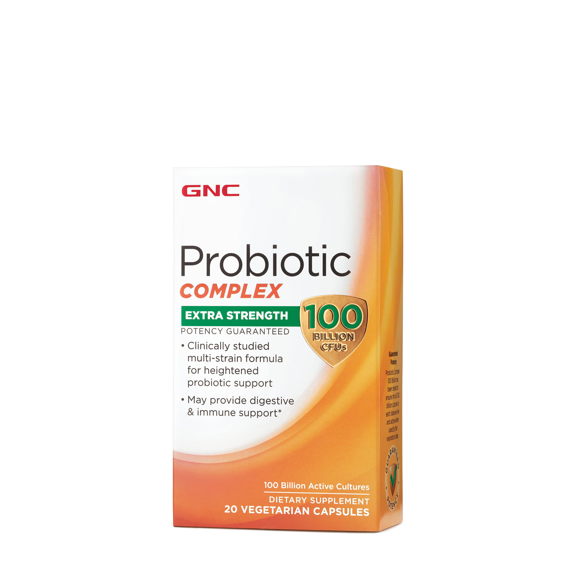 GNC Probiotic Complex Extra Strength with 100 Billion CFUs, 20 Capsules