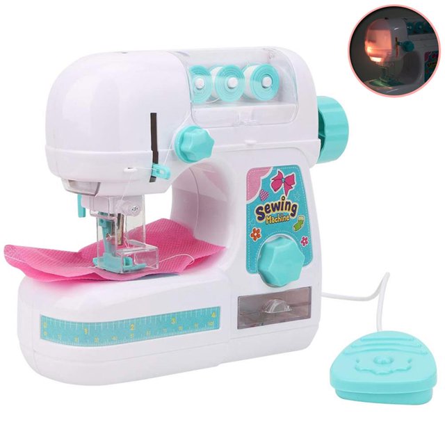 pitrice Children Sewing Machine Box Small Household Manual Electric Children Sewing Machine Educational Interesting Toys