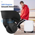 thumbnail image 3 of 4 Pcs Replacement Luggage Wheels, 360-Degree Rotation Left & Right Suitcase Wheel Caster Replacement, Luggage Wheel Repair kit with Screwdriver & Screws, 3 of 7