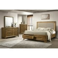 thumbnail image 2 of New Classic Furniture Talcott 4Pc Wood King Bedroom Set, Chest in Honey/Brown, 2 of 15