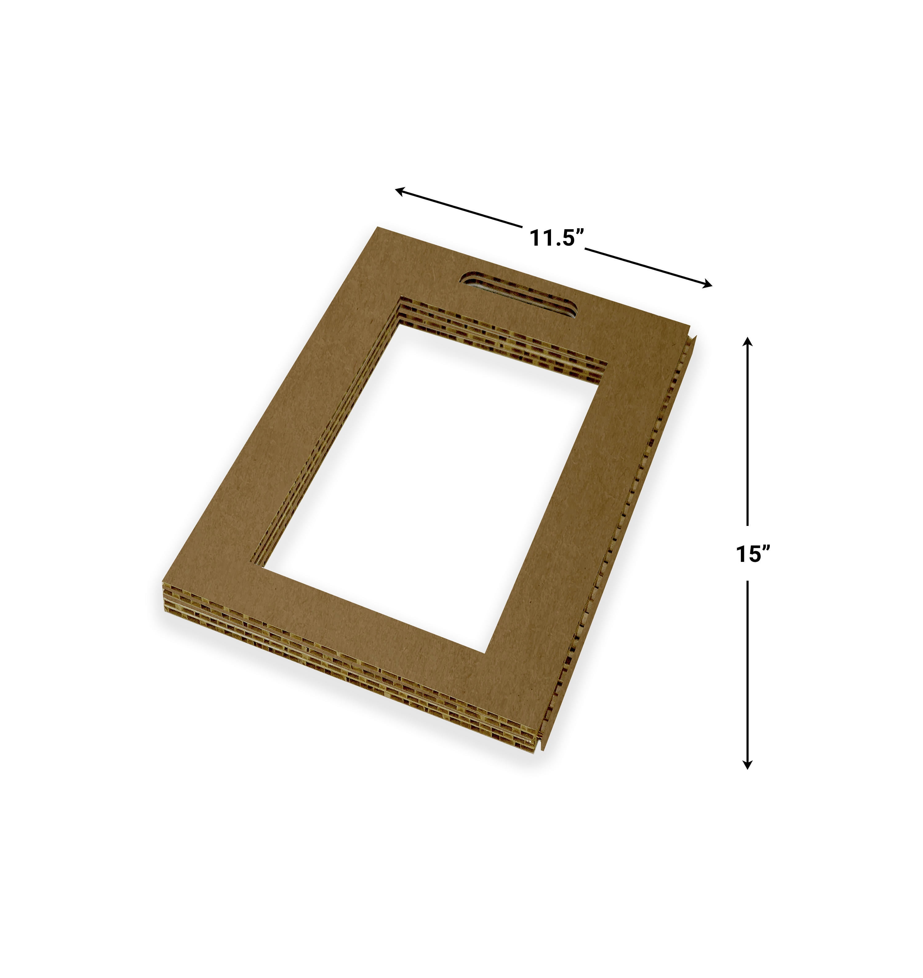 Desk Buddy - Windowed - Brown Kraft - 23L" x 11.25W" x 15H"