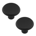 thumbnail image 1 of Era Button Knob 2 Pack Matte Black, 1 of 7