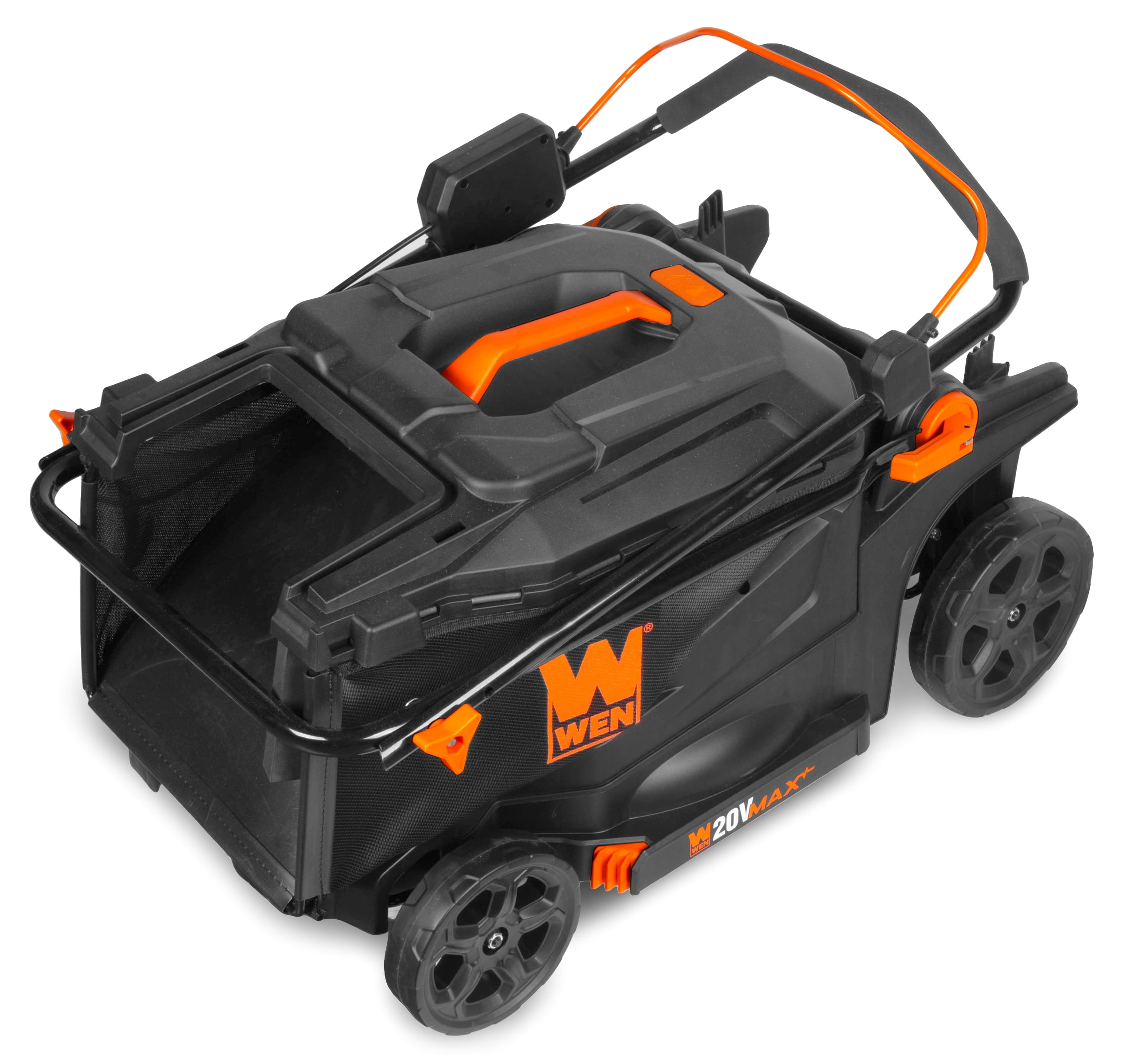WEN 20V Max 2-in-1 19-Inch Cordless Brushless Lawn Mower and Mulcher with Two 5Ah Batteries and Dual Port Charger