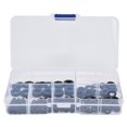 thumbnail image 1 of Oubit Rondelles, 250 Pcs Rondelles en Nylon Anneaux Noirs Ensemble Rondelles Plates Assortiment Construction Robuste, 1 of 9