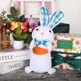 thumbnail image 2 of nvzhuang Easter Lighted Bunny with Carrot/Egg Funny Plush Rabbit Doll Spring Home Decor for Table Shop Party, 2 of 7