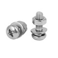thumbnail image 3 of M4 x 12mm 304 Stainless Steel  Pan Head Screws Nuts w Washers 30 Sets, 3 of 4