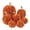 Saffron, variant on 7 Pcs Pumpkins Set for Halloween Decorations, Wool Felted Craft Pumpkin Ornaments, Festive Fall Thanksgiving Table Centerpiece Room Desktop Display，Black