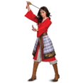 thumbnail image 1 of Mulan Déguisement Rouge de Héros de Luxe pour Femme, 1 of 4
