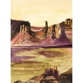 thumbnail image 2 of McCavitt, Naomi 25x32 Gold Ornate Wood Framed with Double Matting Museum Art Print Titled - Desert Diptych I, 2 of 4