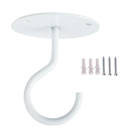 

iaksohdu 1 Set Ceiling Hook Large Size Anti-rust Great Load Bearing Anti-deformed Anti-falling Hang Bird Feeder Wall-mounted Wall Ceiling Wind Chimes Hook for Home