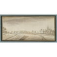 thumbnail image 2 of David Colijns 24x14 Black Ornate Framed Double Matted Museum Art Print Titled: River with Village And&nbsp;Church (17th&nbsp;Century), 2 of 5